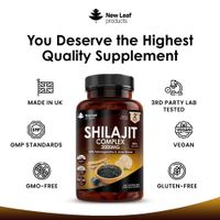 New Leaf Shilajit Complex (with Ashwagandha & Lions Mane)